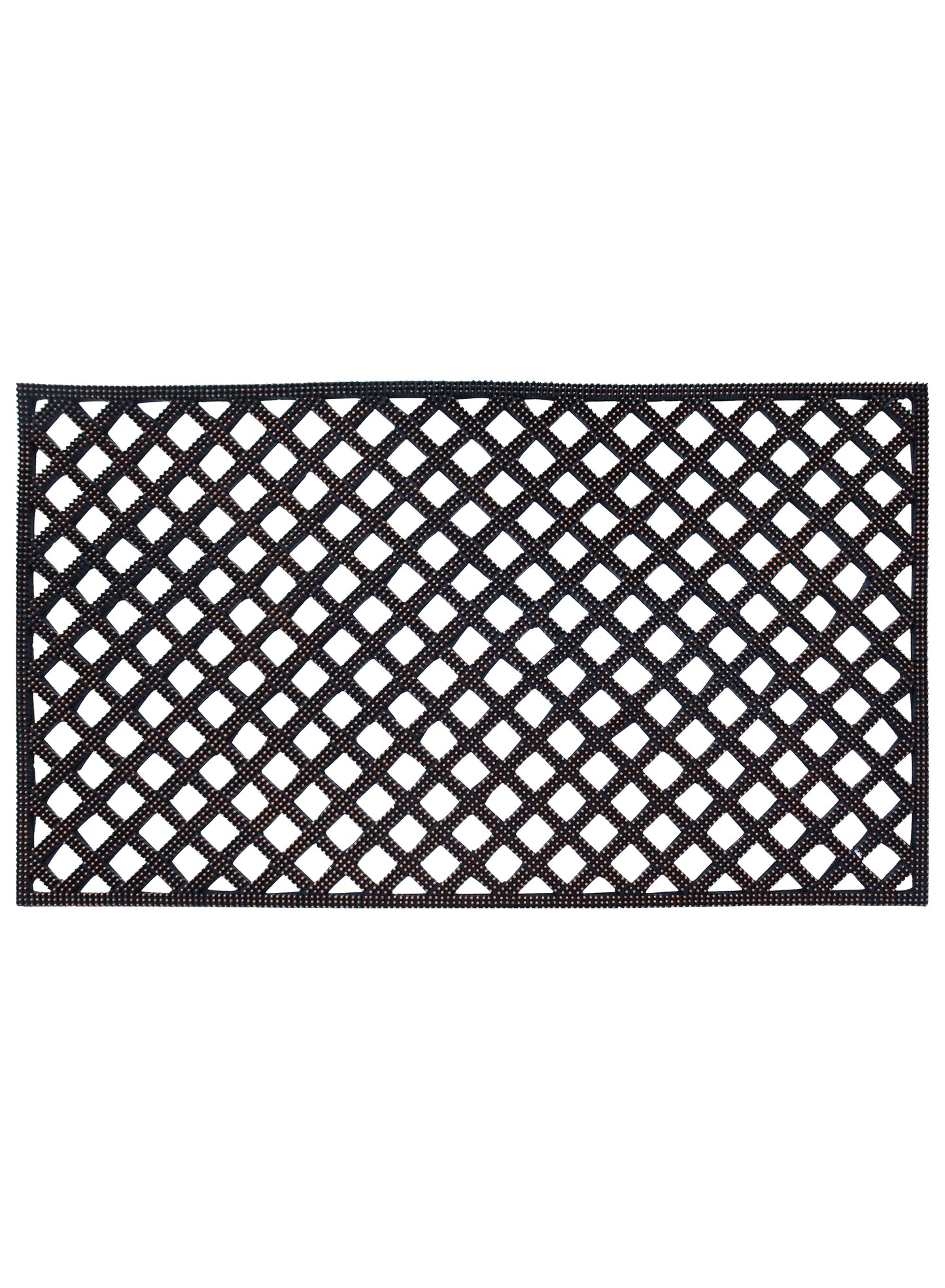 Diamonds Rubber Pin Mat with Bronze Finish
