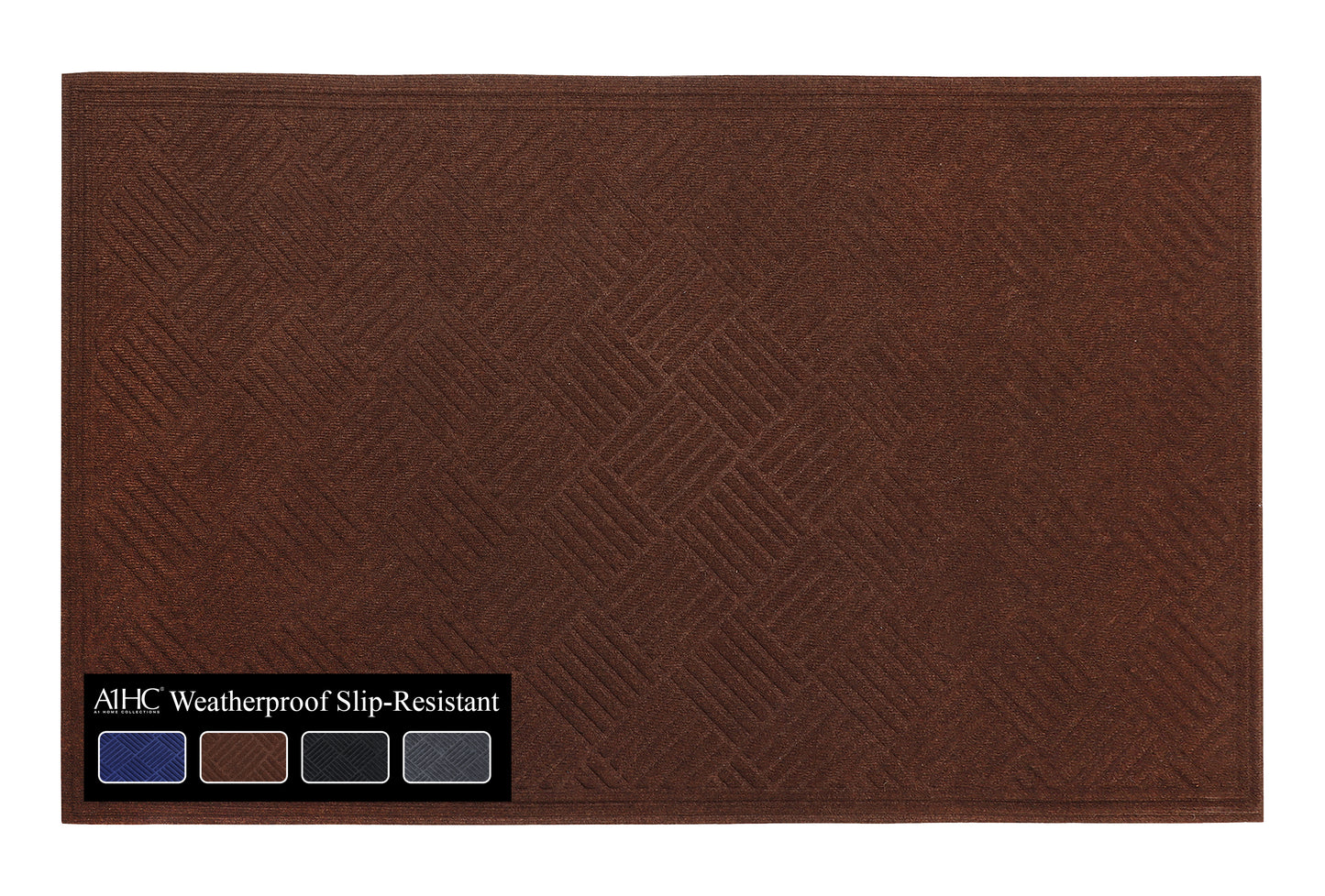 A1HC Durable Multi Purpose Polypropylene Rubber Door Mat, 36"X60" Indoor Outdoor All Weather Doormat