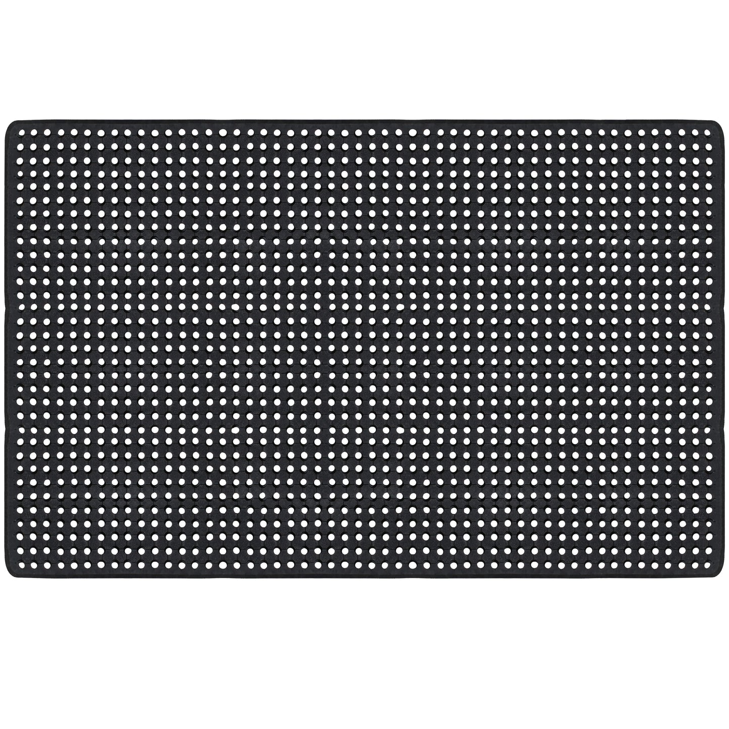 A1HC Checkered Holes Multi-Utility Heavy Duty Commercial Mat 48"X72" Large Scrapper Non-Slip Doormat