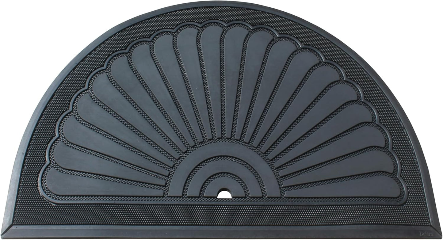 A1HC 100% Pure Rubber Front Door Mat 30”x48”, Non-Slip, Thin Profile Heavy Duty Doormat
