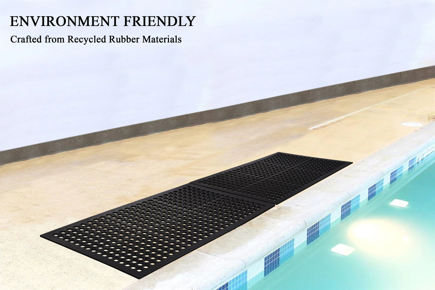 A1HC New All Purpose Anti Fatigue Versatile Commercial Rubber Floor Mat with Drain Holes