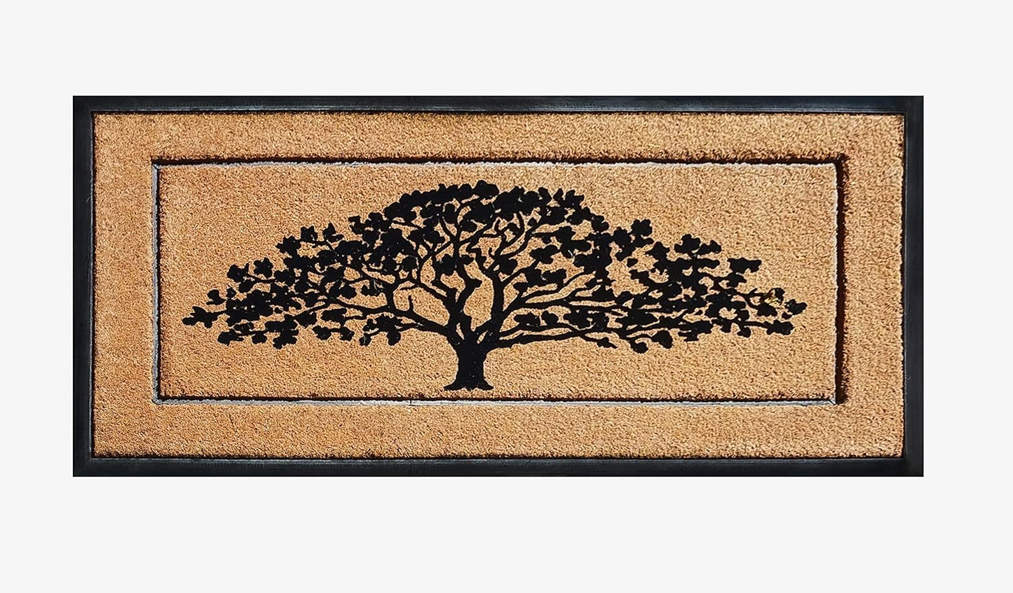 A1HC Natural Coir & Rubber Door Mat, 30"x60", Thick, Durable, Heavy Duty, Anti-Shed, Outdoor Entrance Doormat