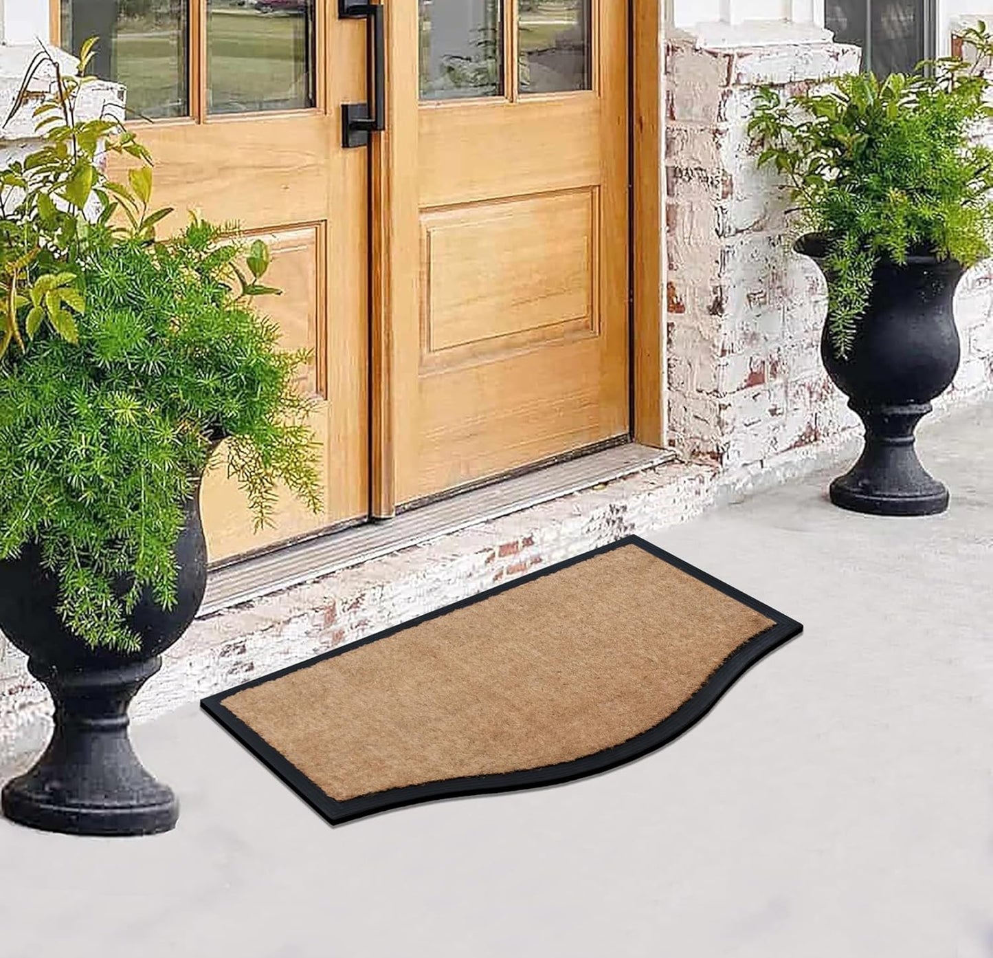 A1HC Heavy Duty Non-Slip Rubber Backed 24"x39", Thin Indoor Outdoor Welcome Door Mat