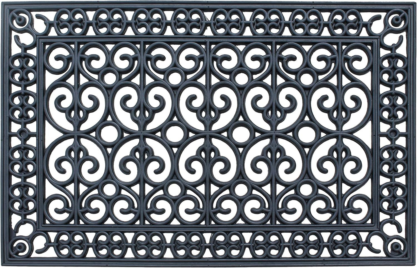 A1HC Large Outdoor Rubber Floor Mat, 24"X36”, All Weather Heavy Duty Doormat for Indoor Outdoor Use