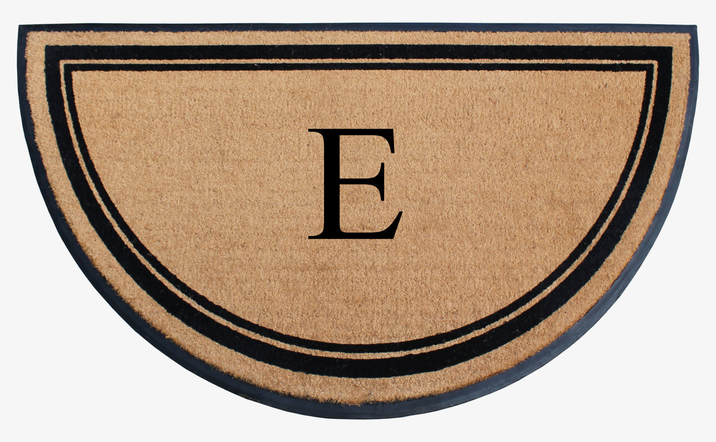 A1HC Natural Coir & Rubber Hand Flocked Large Monogrammed Door Mat 36" X 72" Thick Durable Doormats