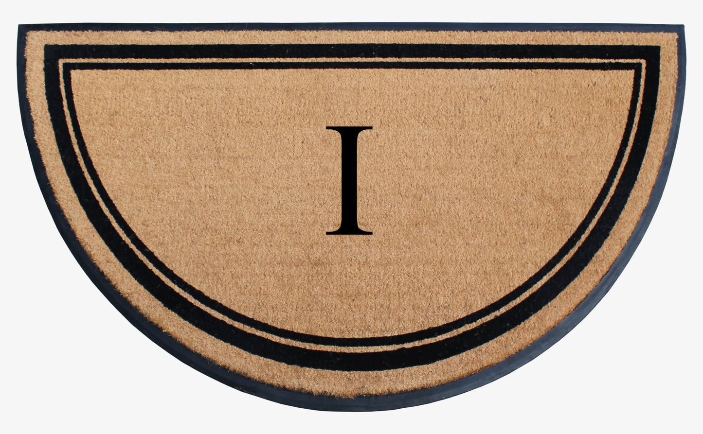 A1HC Natural Coir & Rubber Hand Flocked Large Monogrammed Door Mat 36" X 72" Thick Durable Doormats