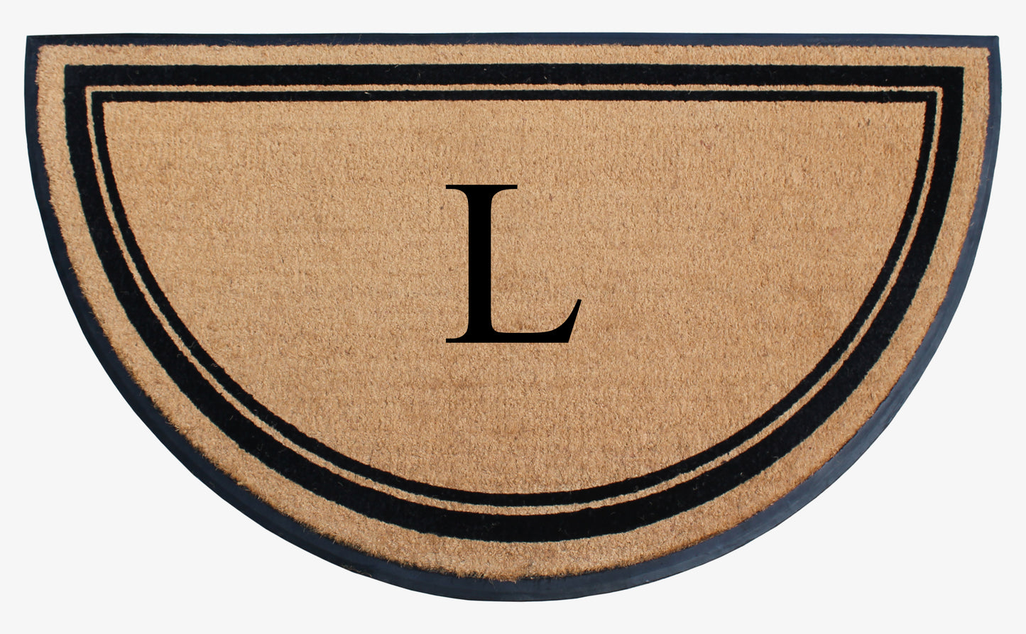 A1HC Natural Coir & Rubber Hand Flocked Large Monogrammed Door Mat 36" X 72" Thick Durable Doormats