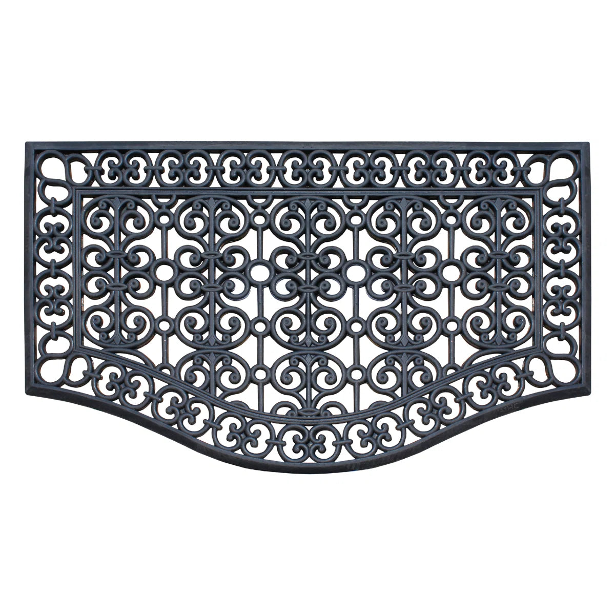 A1HC Large Outdoor Floor Door Mat, 24"X39", Natural Rubber Grill Drainable Design & Anti Fatigue Doormat