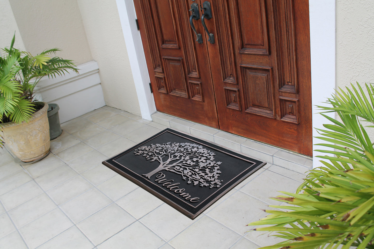 Oak Tree Design All Season Rubber Doormat