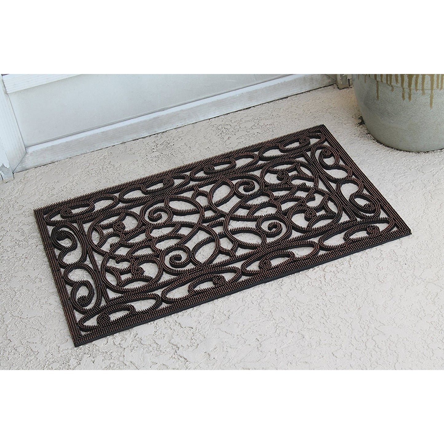 Rubber Pin Door Mat with Beautifully Hand Bronze Finish