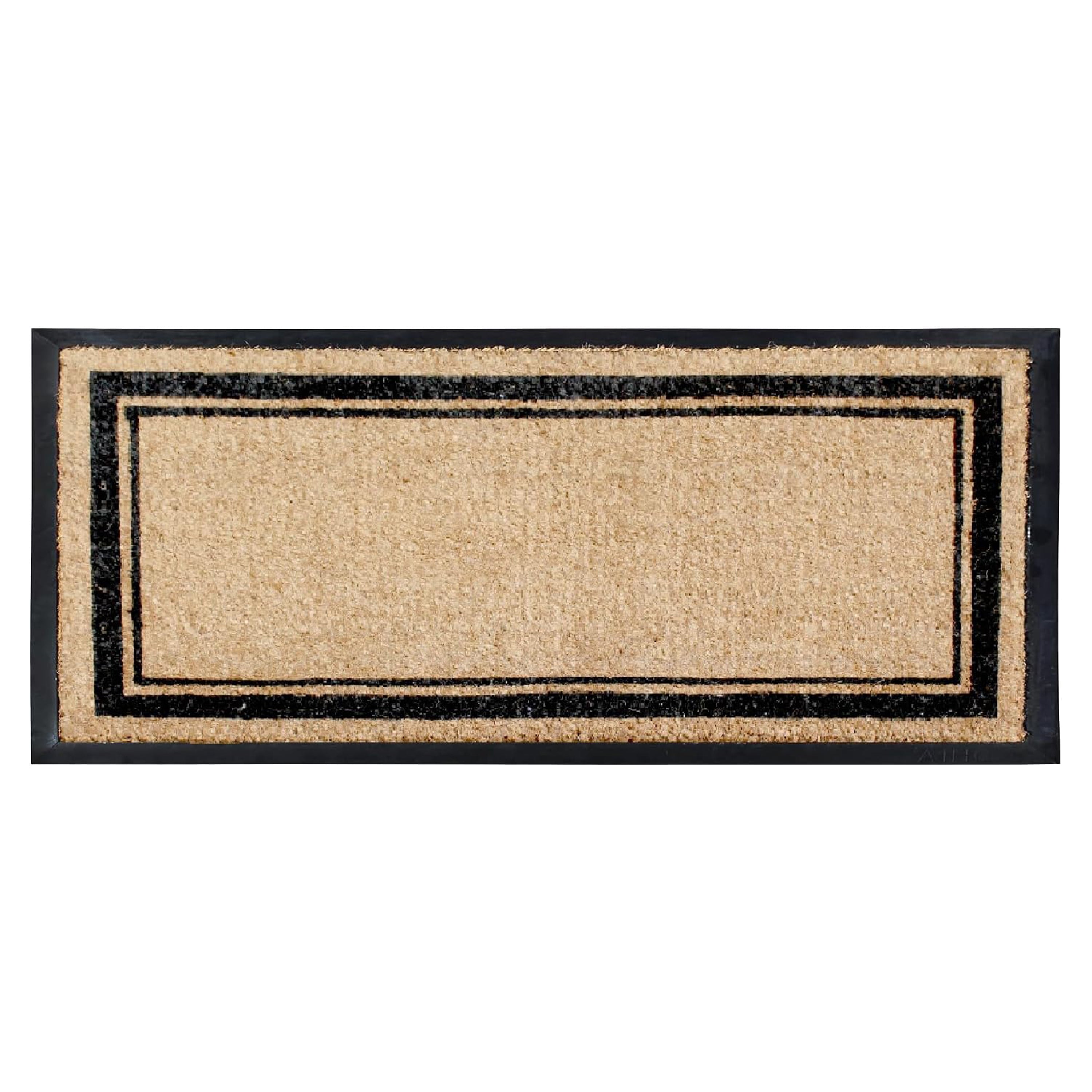 A1HC Natural Coir & Rubber Door Mat, 30"x60", Thick, Durable, Heavy Duty, Anti-Shed, Fade-Resistant, Outdoor Entrance Large Doormat