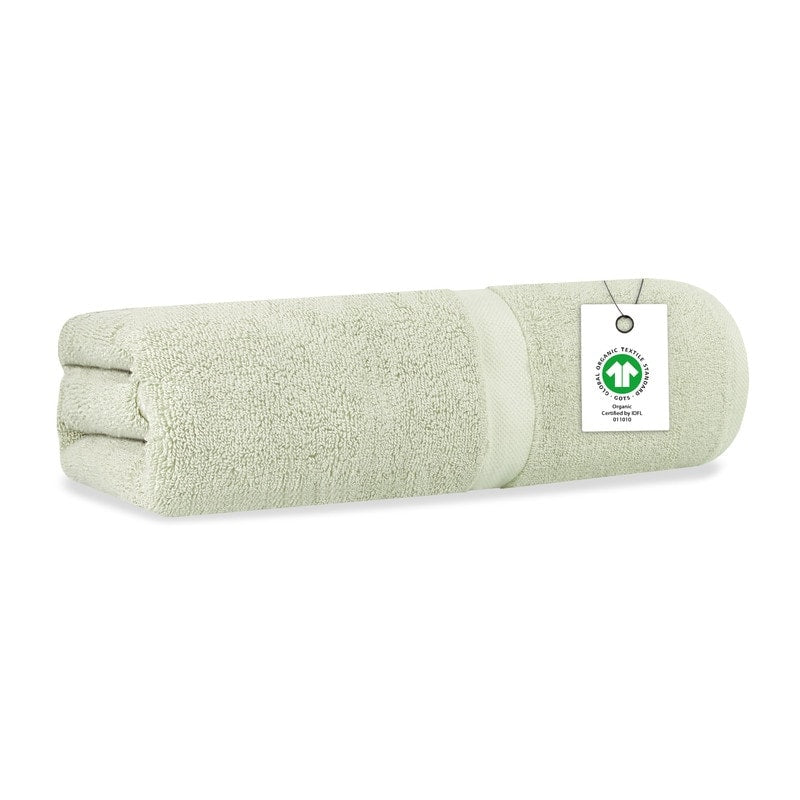 Delara Organic Cotton Luxuriously Plush Bath Sheet, GOTS & Oeko-TEX Certified, Soft, Quick Dry & Ultra-Absorbent 36"x70"
