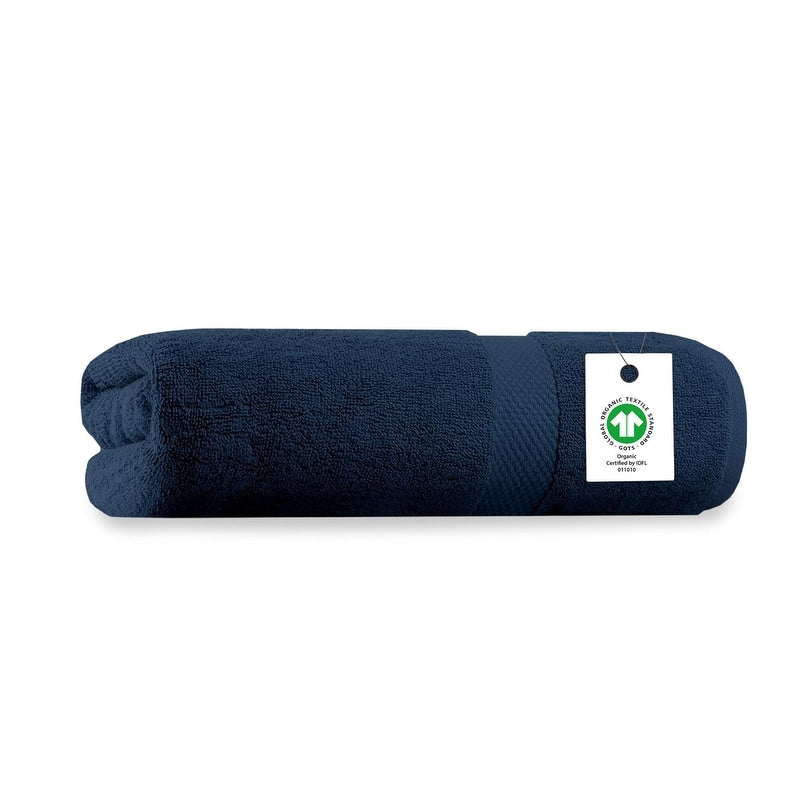 Delara Organic Cotton Luxuriously Plush Bath Sheet, GOTS & Oeko-TEX Certified, Soft, Quick Dry & Ultra-Absorbent 36"x70"