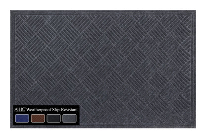 A1HC Durable Multi Purpose Polypropylene Rubber Door Mat, 36"X60" Indoor Outdoor All Weather Doormat