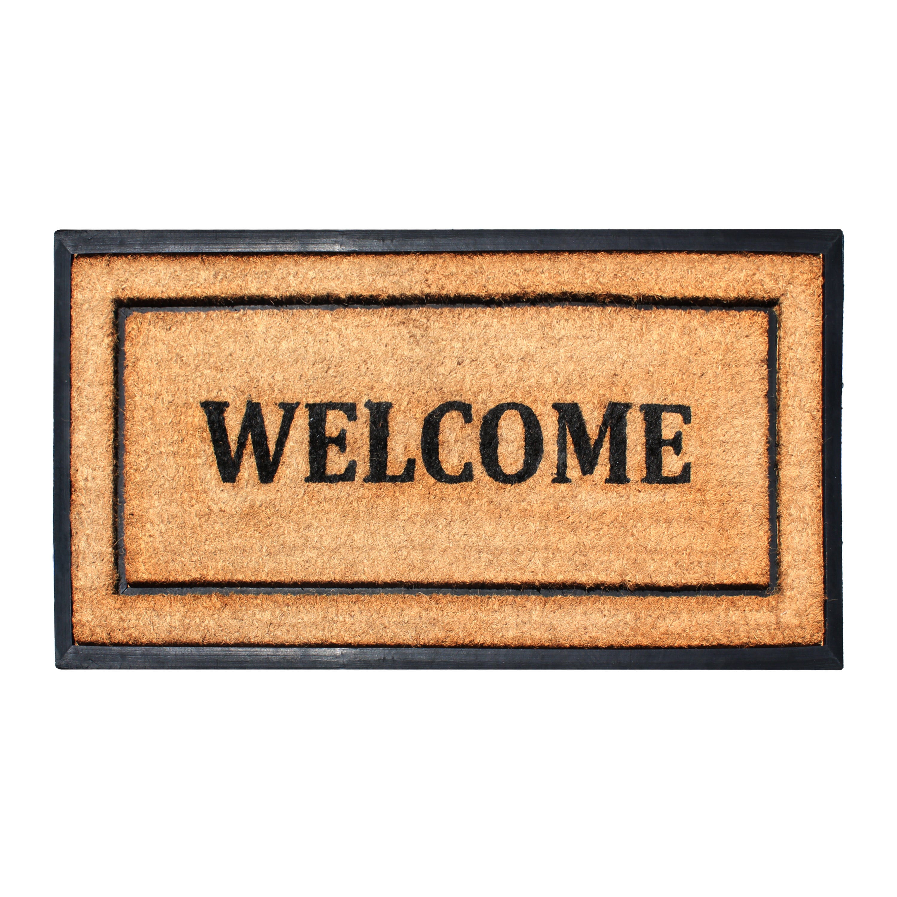A1HC welcome outdoor coir door mat for entryway
