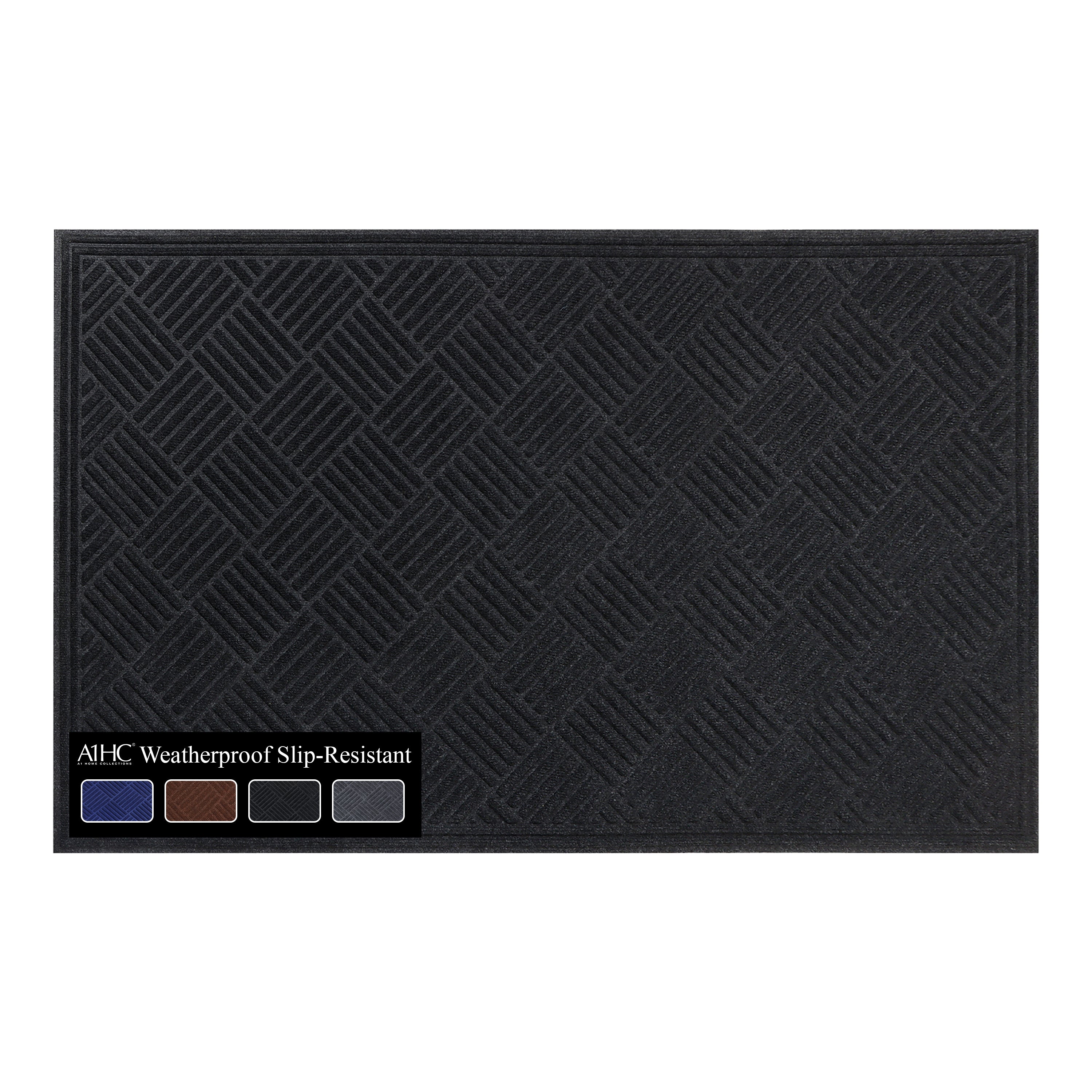A1HC Indoor Outdoor Door Mat 36" x 60" – Waterproof Non-Slip Polypropylene Entryway Mat for Front Door & Patio