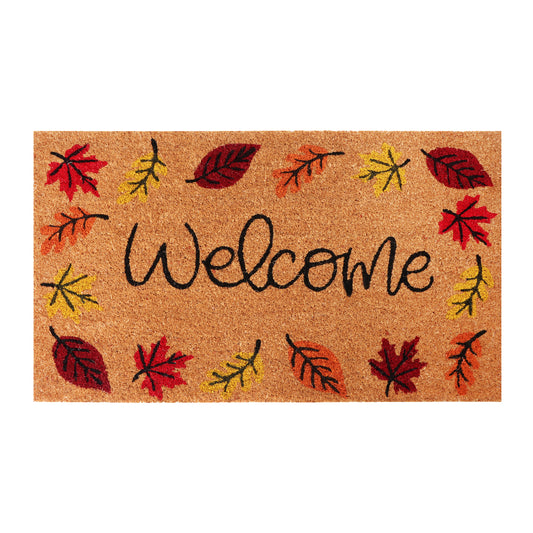Autumn Leaves Coir Doormat 18x30