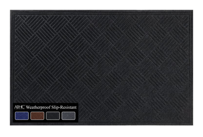 A1HC Durable Multi Purpose Polypropylene Rubber Door Mat, 36"X60" Indoor Outdoor All Weather Doormat