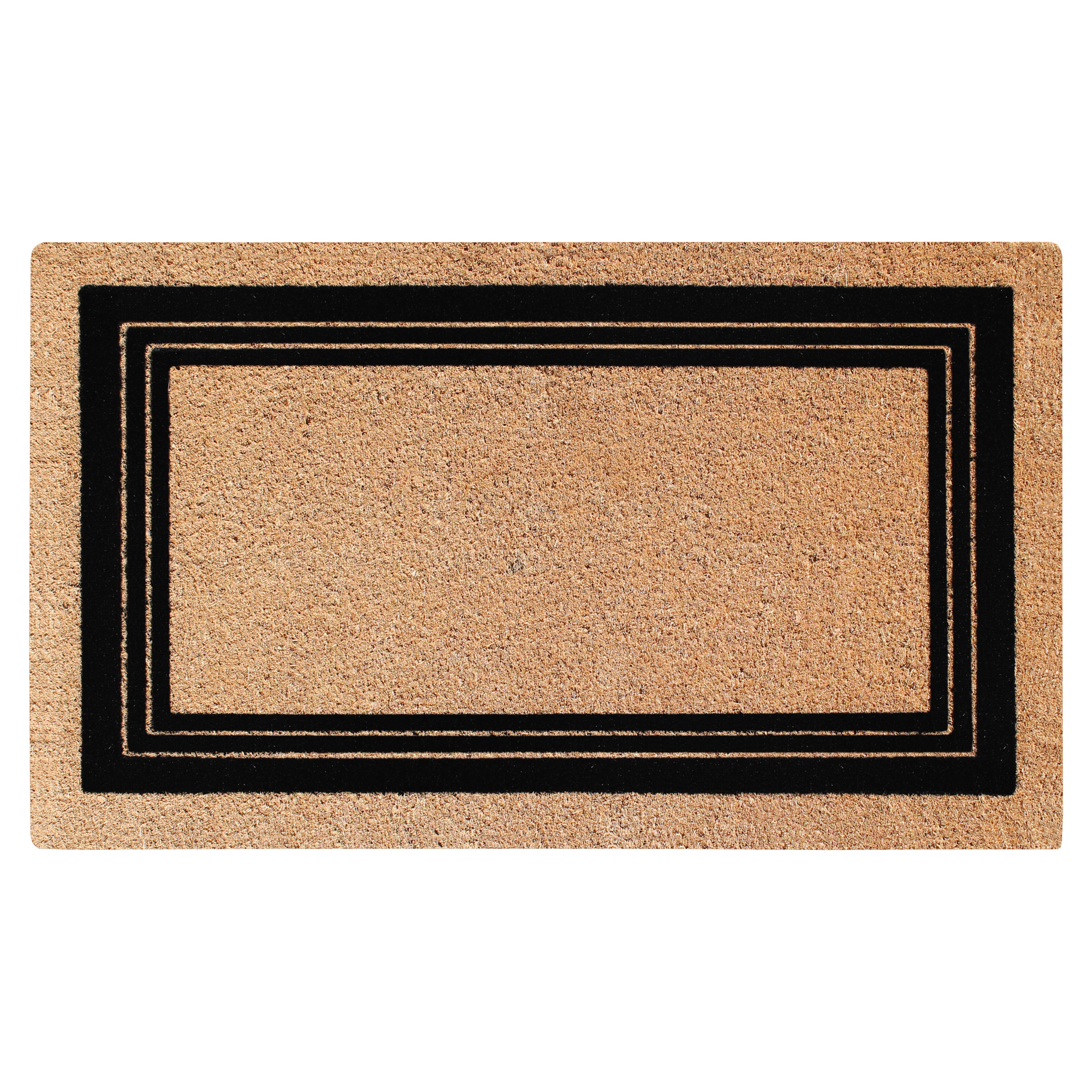 A1HC Classic Design Coir Doormat – Outdoor Coco Coir Front Door Mat with Non-Slip PVC Backing for Entryway, Porch & Patio