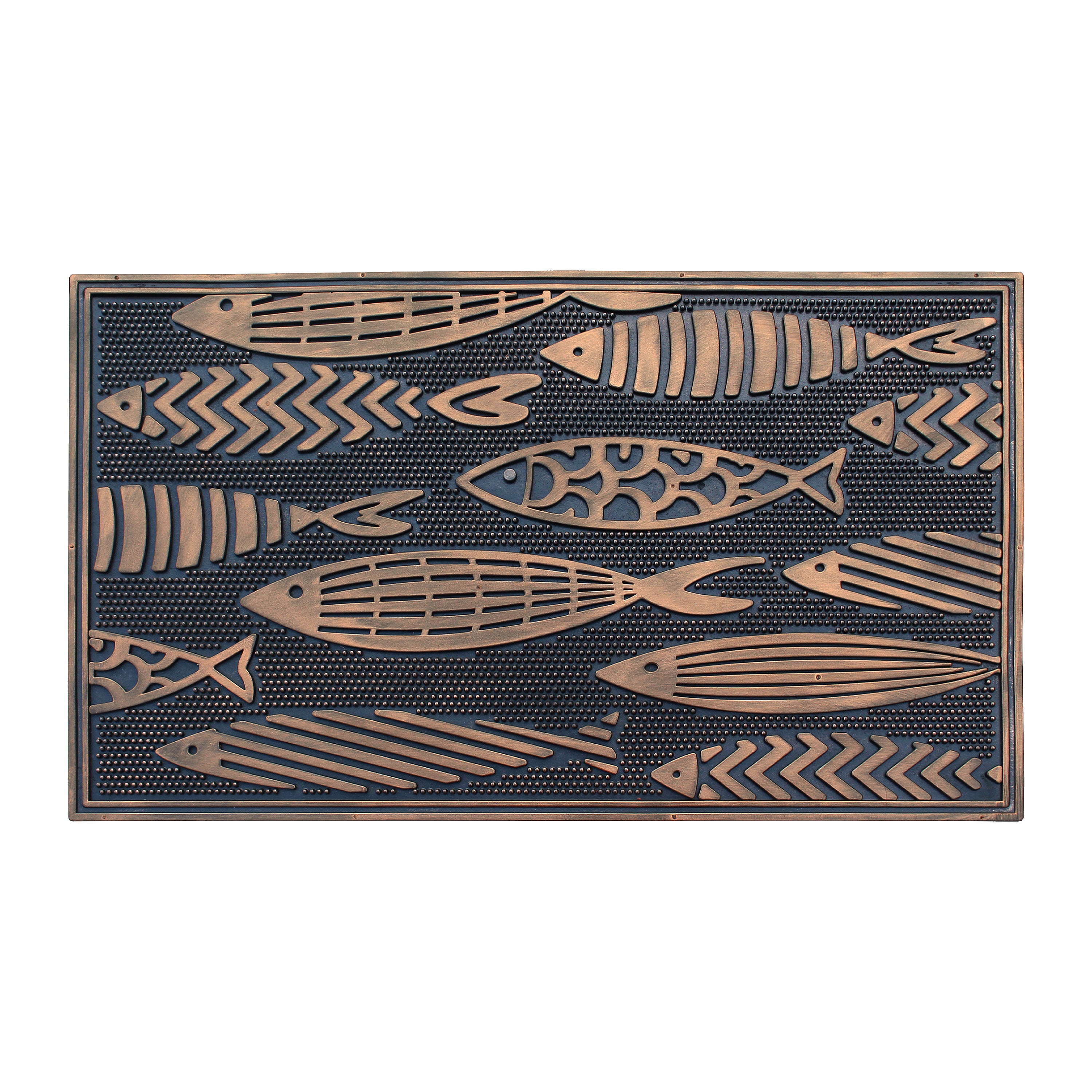 heavy duty rubber door mat fish design outdoor