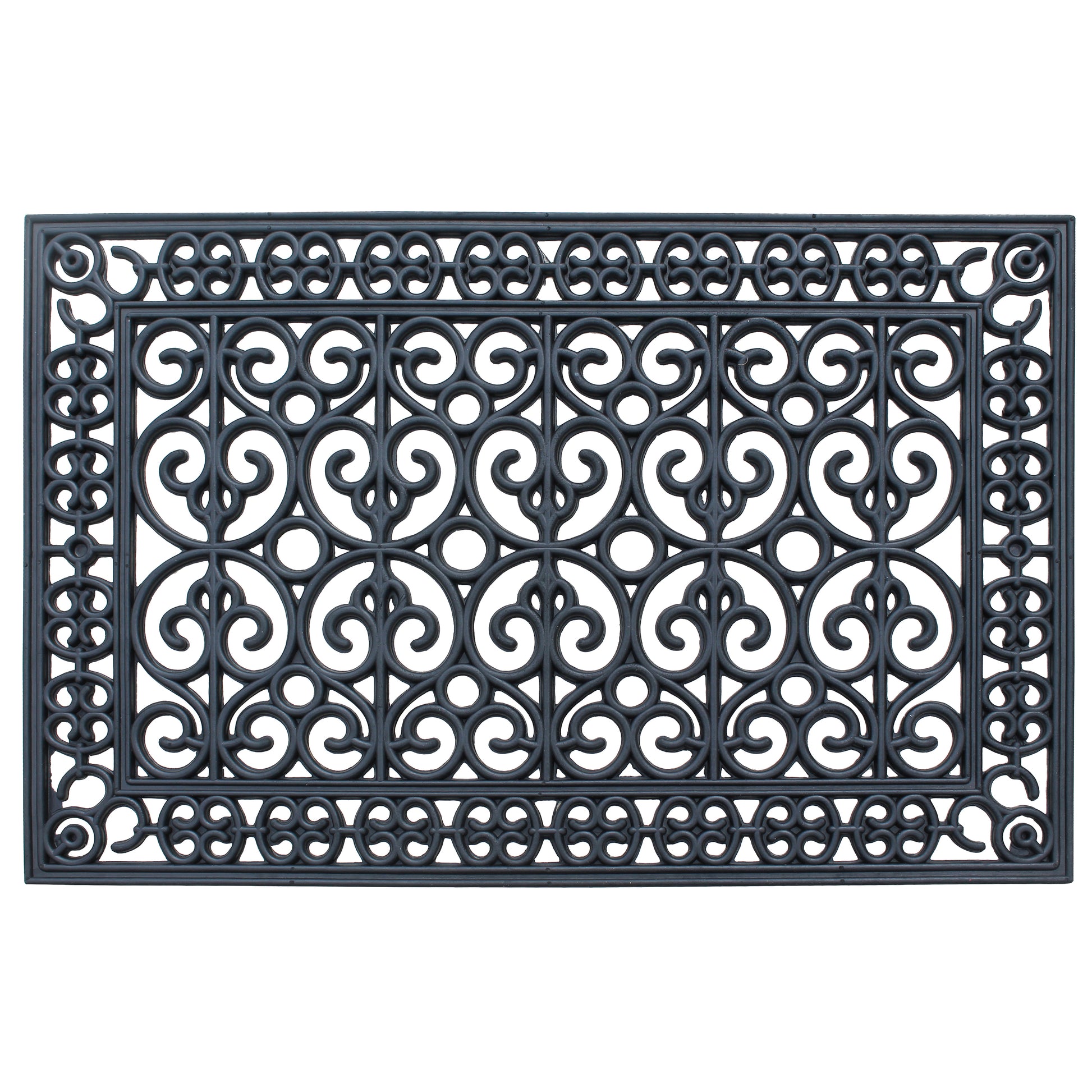 A1HC-Decorative-Heart-Scroll-Wrought-Iron-Style-Rubber-Entrance-Mat.