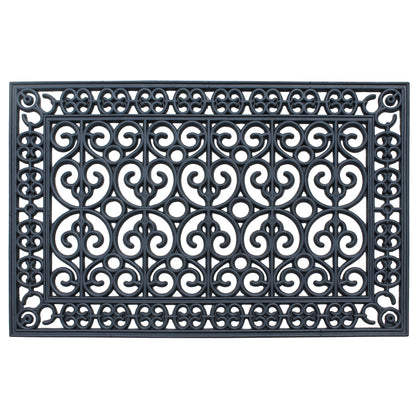 A1HC-Decorative-Heart-Scroll-Wrought-Iron-Style-Rubber-Entrance-Mat.