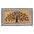 rubber coir door mat tree design outdoor entrance
