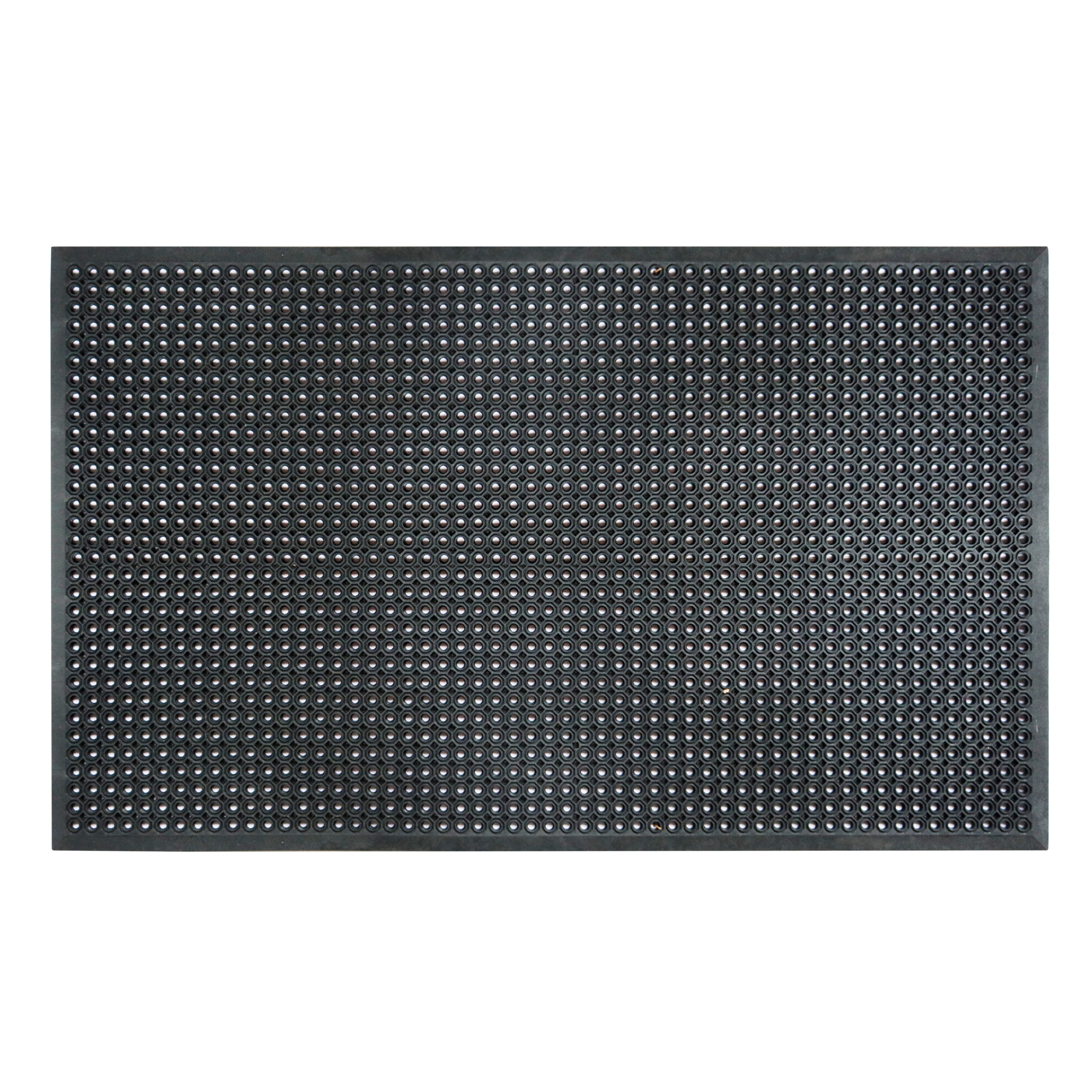 commercial rubber floor mat with textured dot surface