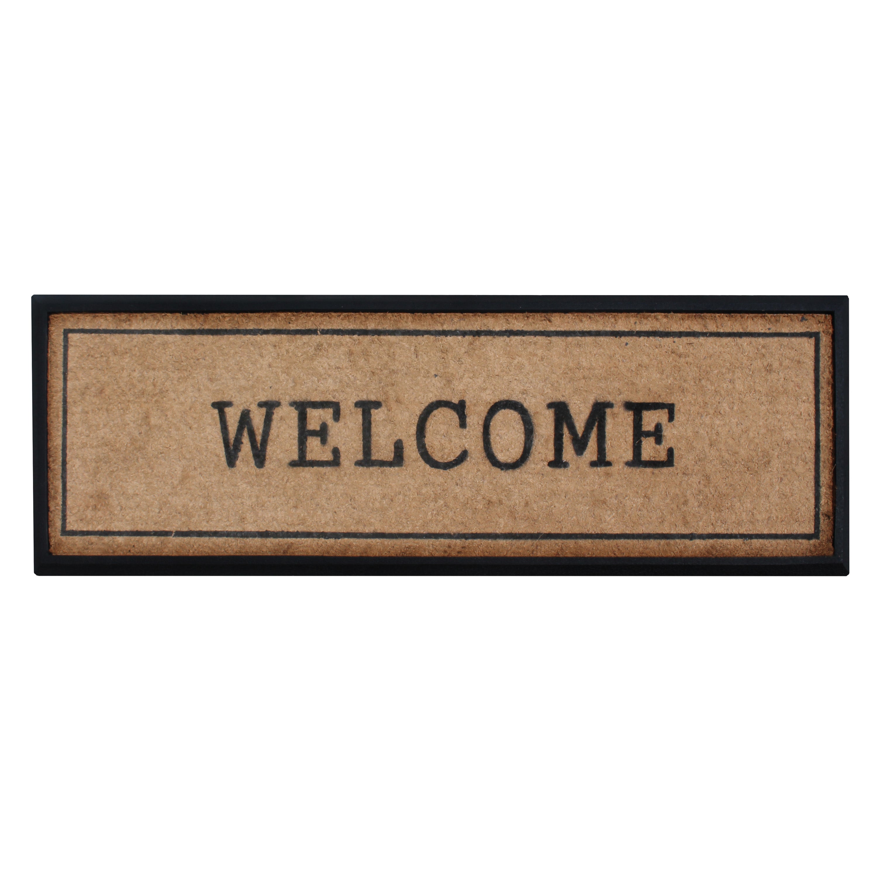 coir door mat welcome outdoor entryway