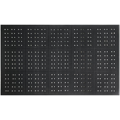 A1HC Anti Fatigue Waterproof  Multi-Purpose Rubber Floor Mat 36"X60" Grease Proof Drainage Mat Black