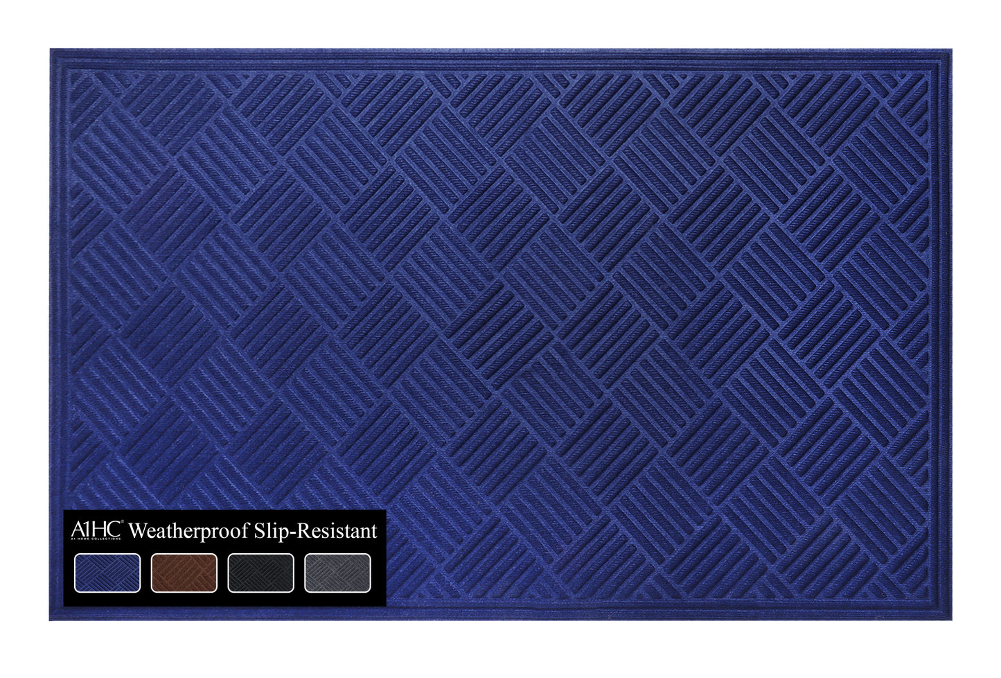A1HC Durable Multi Purpose Polypropylene Rubber Door Mat, 36"X60" Indoor Outdoor All Weather Doormat