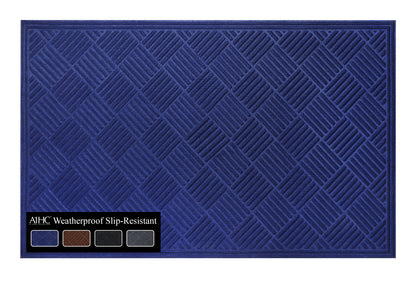 A1HC Durable Multi Purpose Polypropylene Rubber Door Mat, 36"X60" Indoor Outdoor All Weather Doormat
