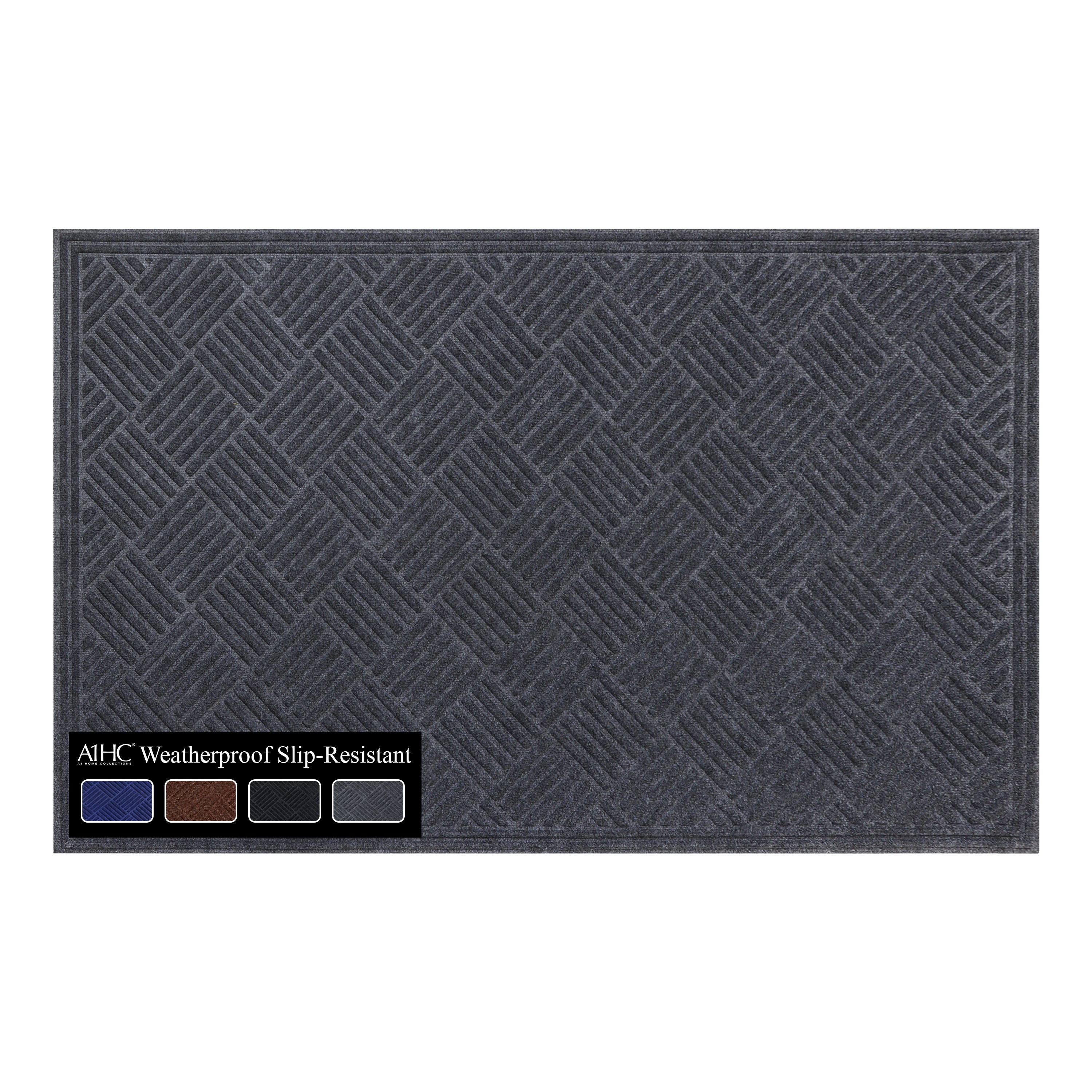 A1HC Indoor Outdoor Door Mat 36" x 60" – Waterproof Non-Slip Polypropylene Entryway Mat for Front Door & Patio