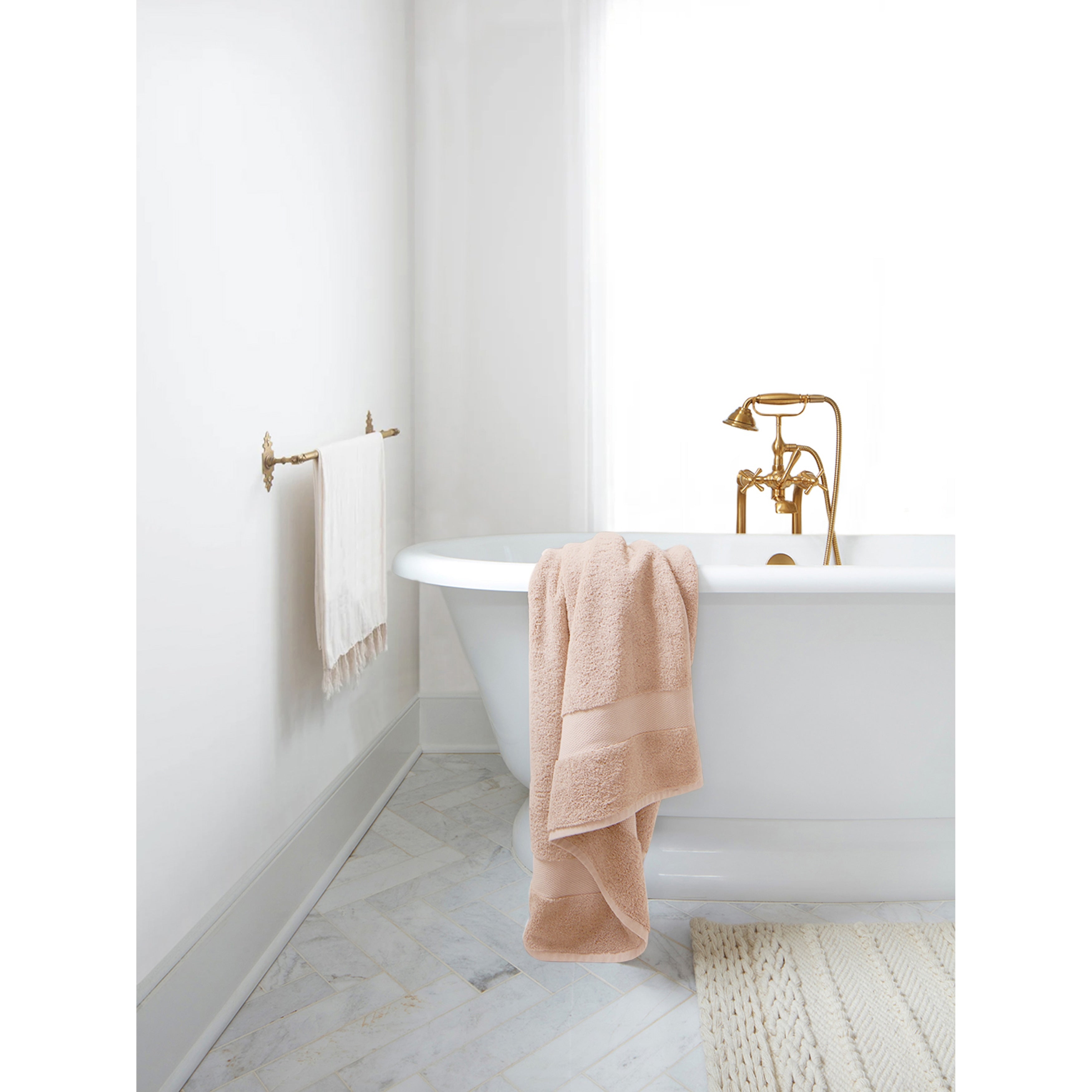 Delara Organic Cotton Luxuriously Plush Bath Sheet, GOTS & Oeko-TEX Certified, Soft, Quick Dry & Ultra-Absorbent 36"x70"