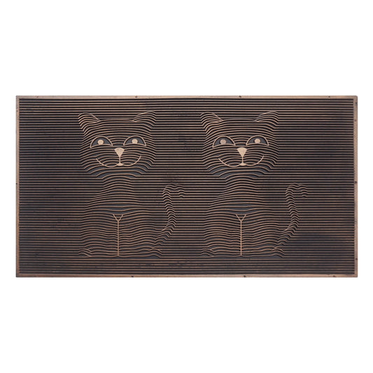 cat rubber outdoor doormat for front door