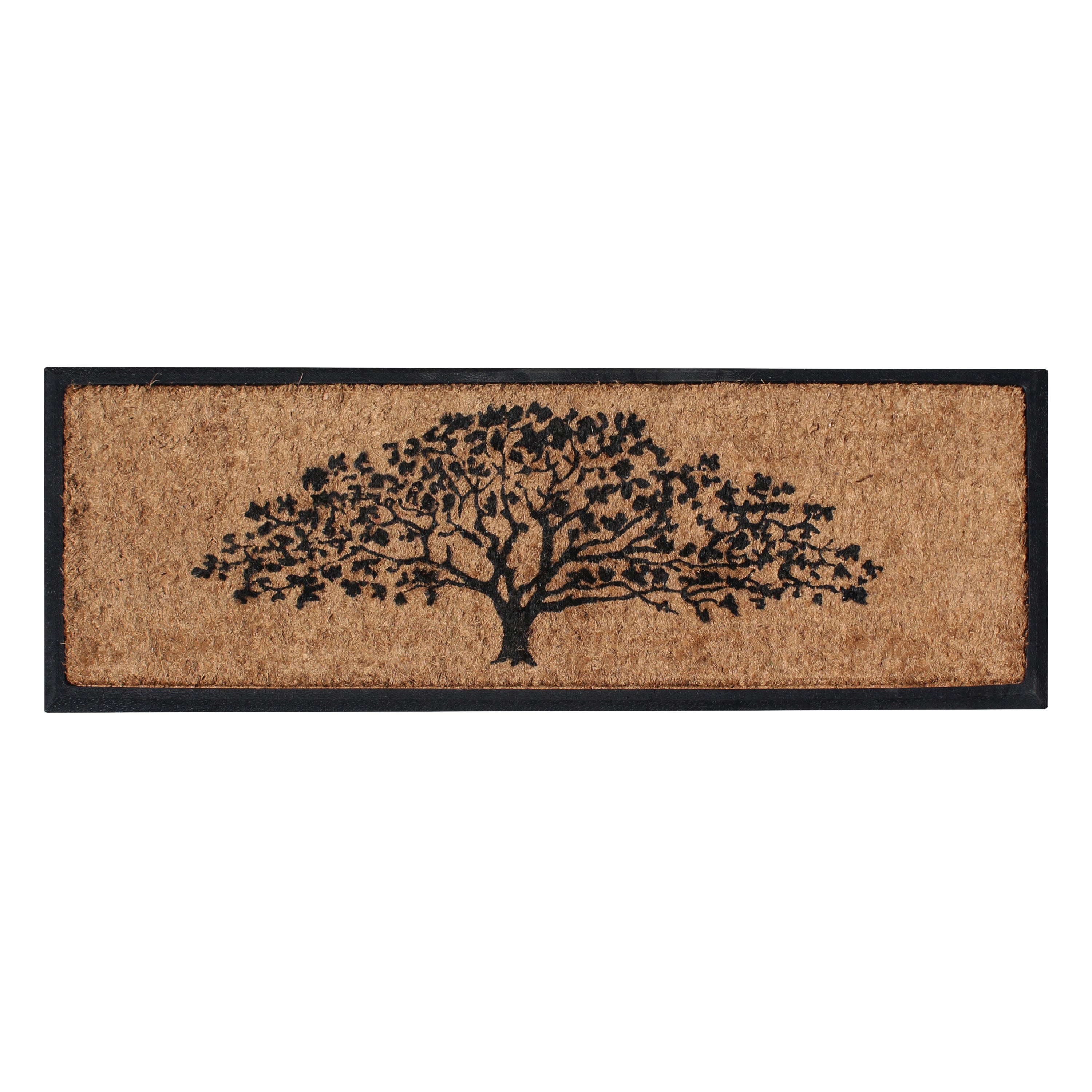 A1HC tree design outdoor coir door mat for entryway