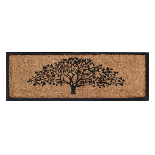 A1HC tree design outdoor coir door mat for entryway