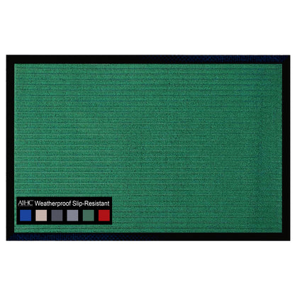 A1HC Indoor Outdoor Doormat, Non-Slip Rubber Mat for Entrance, Patio, Garage and Office - Stripe