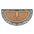half moon rubber coir door mat outdoor entrance