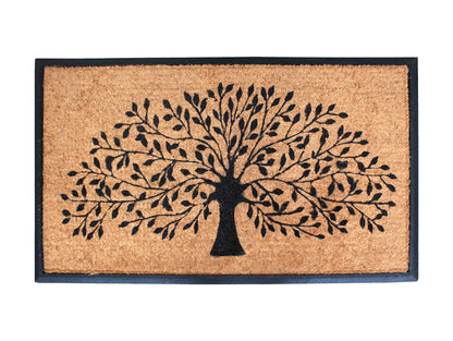 A1HC Shedding Tree Rubber Coir Doormat, Thick Durable Large Doormats for Indoor Outdoor Entrance