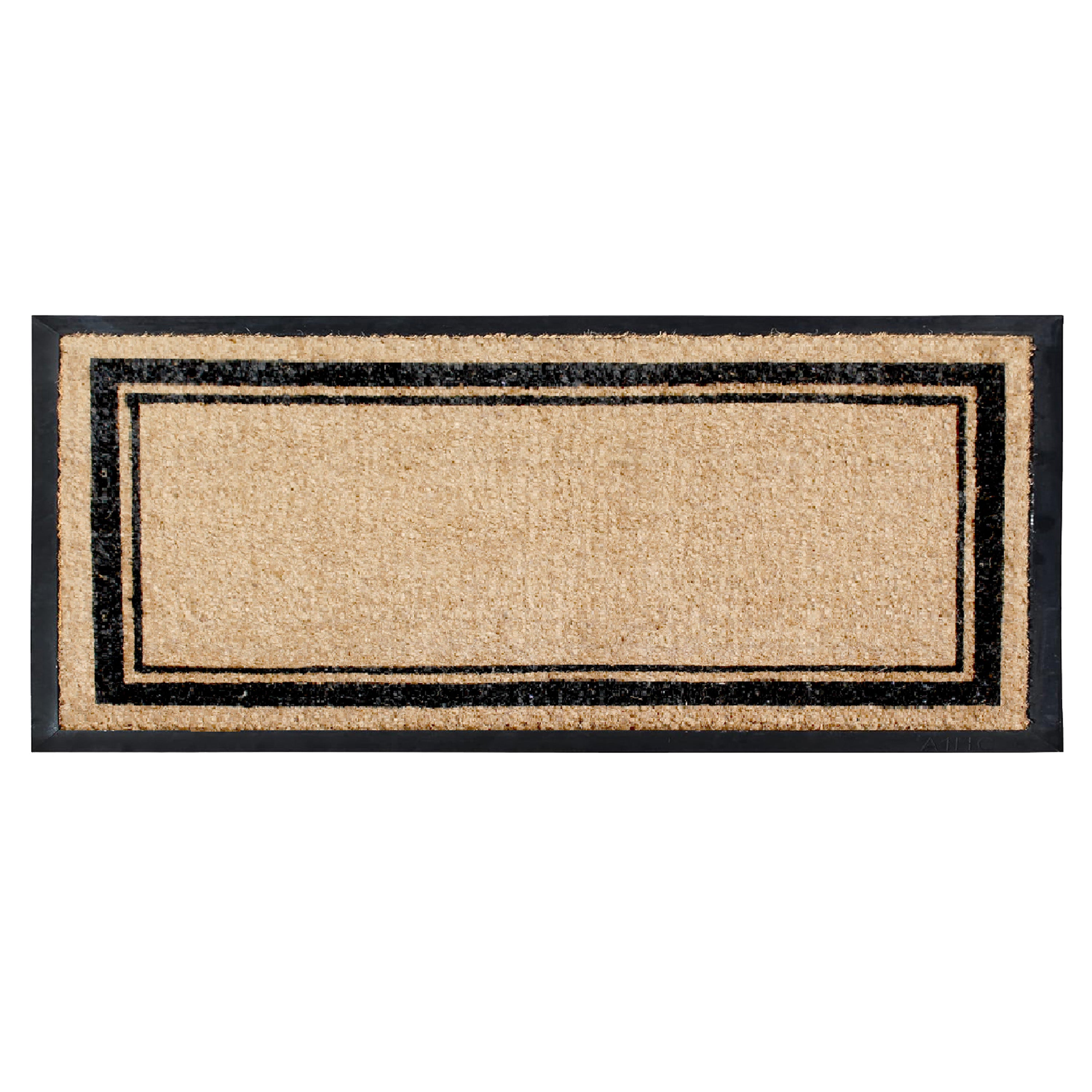 coir door mat border design outdoor entryway