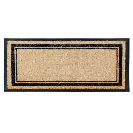 coir door mat border design outdoor entryway