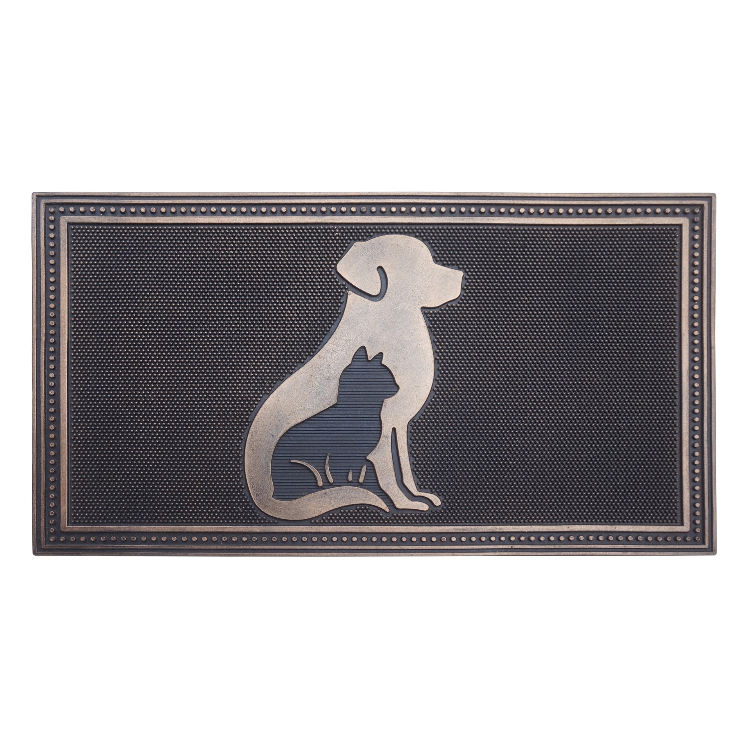 dog and cat rubber outdoor doormat for front door
