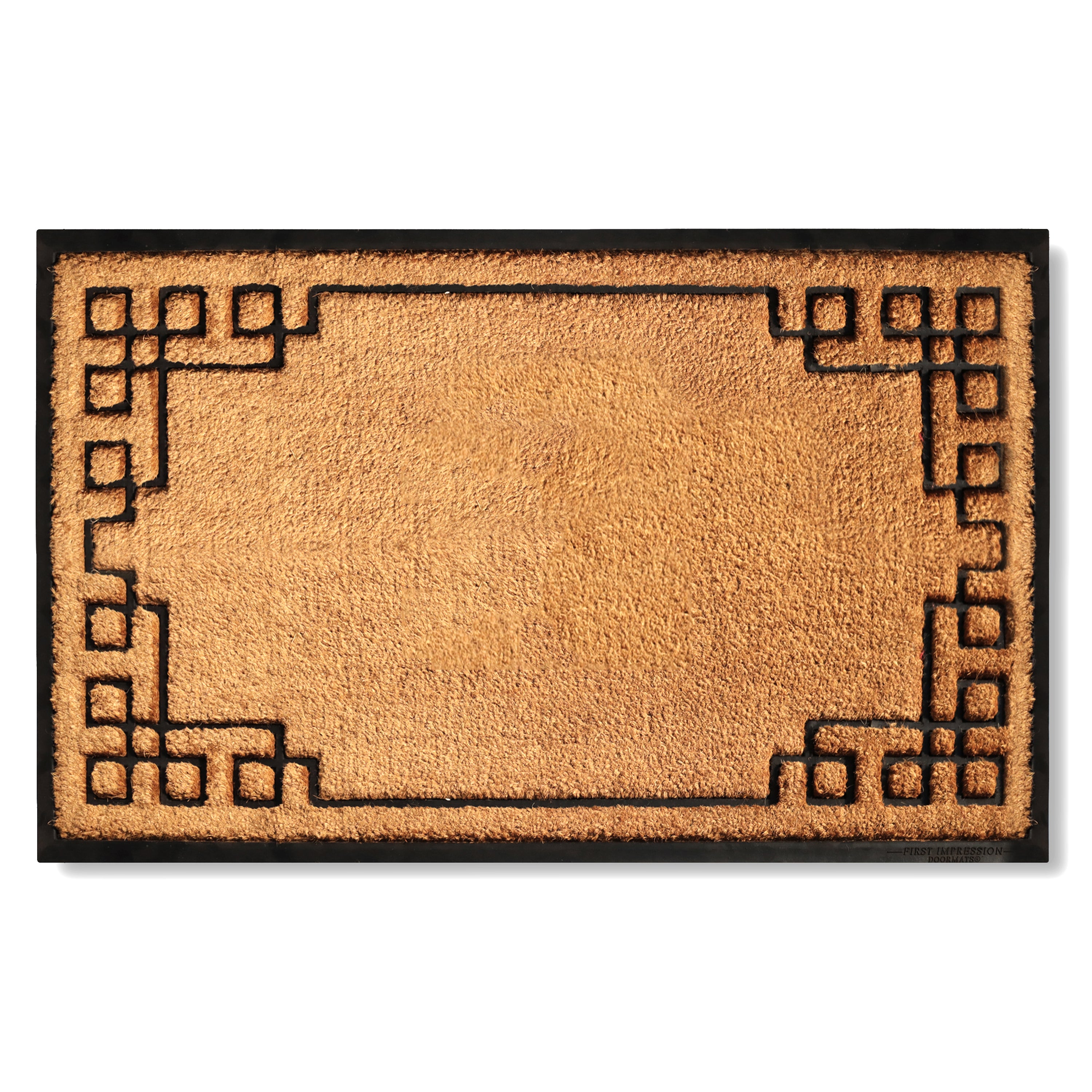outdoor coir doormat corner pattern front door mat