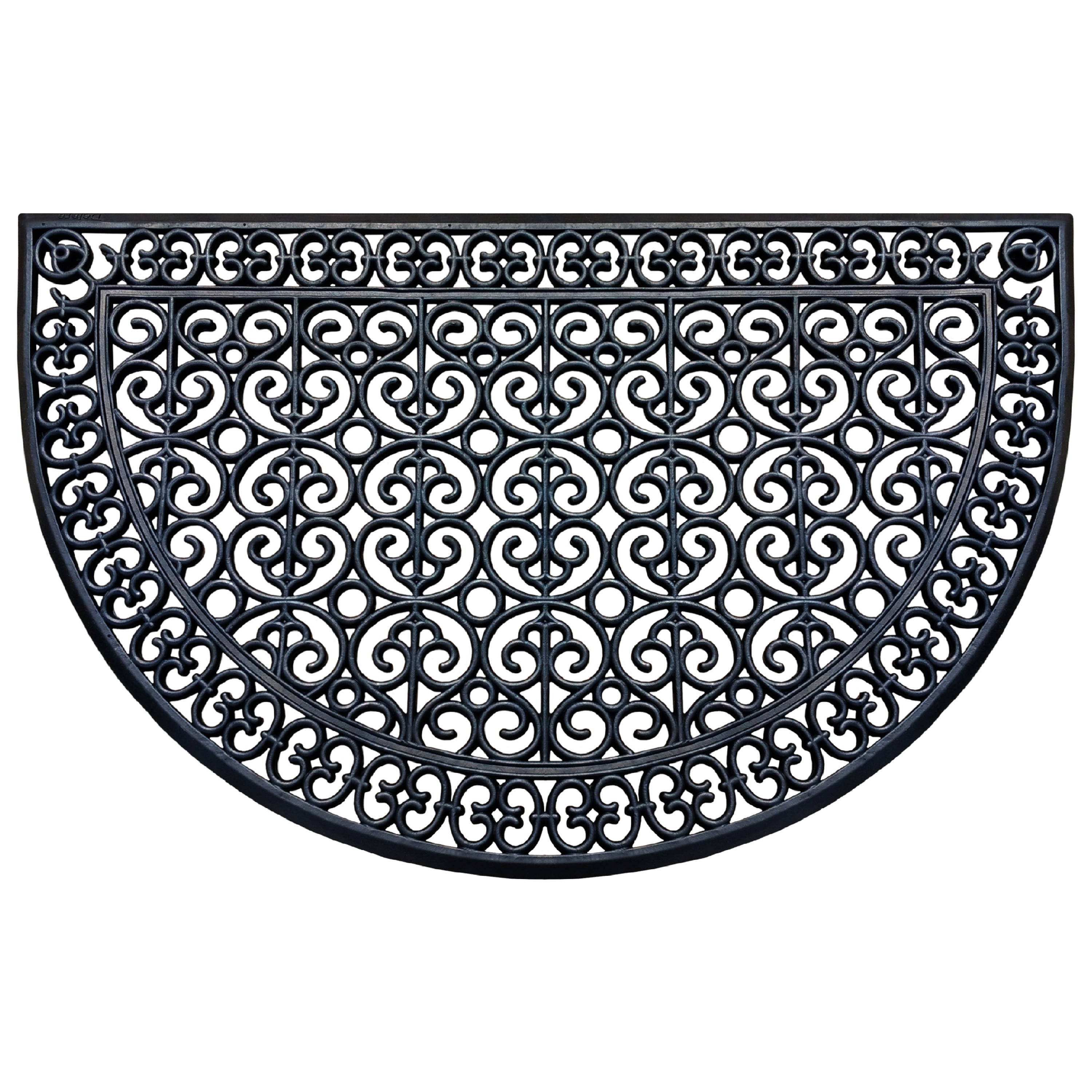 half round rubber door mat for outdoor front door