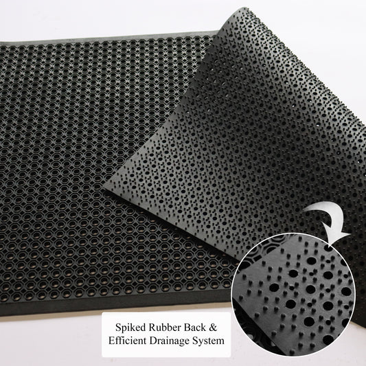 heavy duty non slip rubber entry mat for high traffic