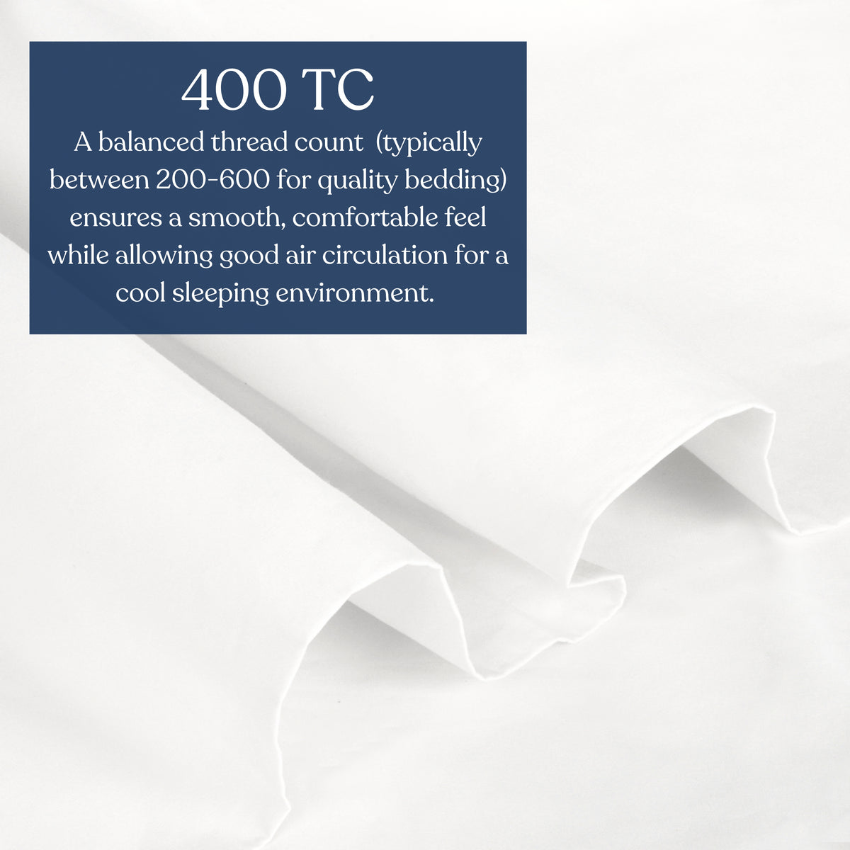 Delara 100% Organic Cotton Percale Weave Pillowcase Set of 2, 400TC GOTS Certified, Smooth & Moisture-Wicking Pillowcases