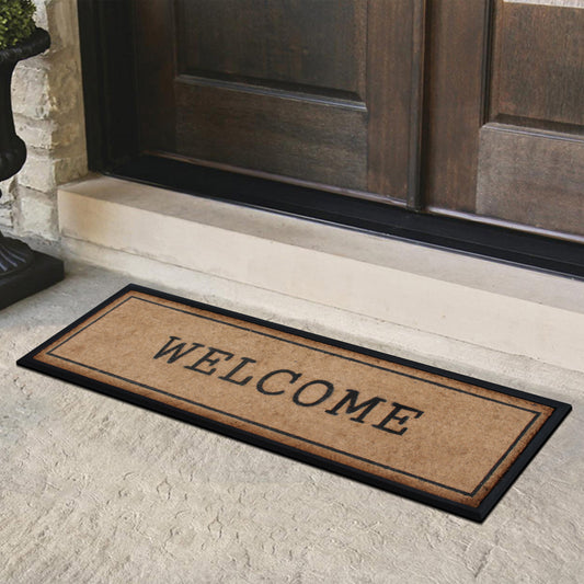 natural coir doormat welcome front door mat