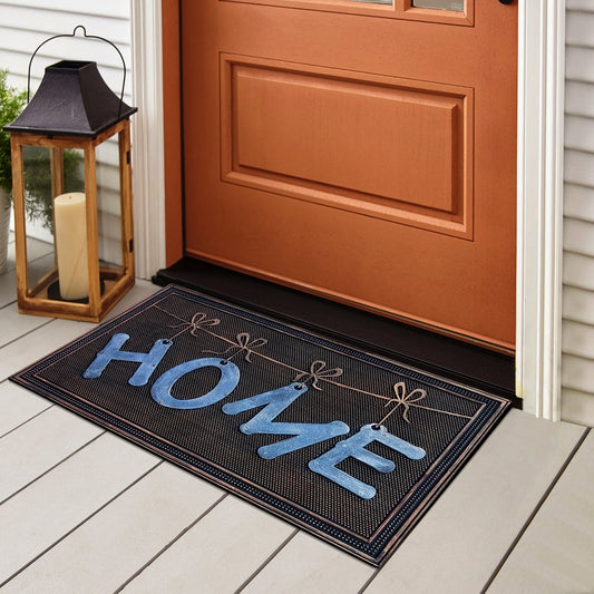 outdoor rubber front door mat non slip entryway mat