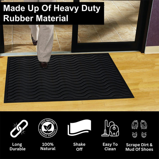 heavy duty rubber floor mat for high traffic areas